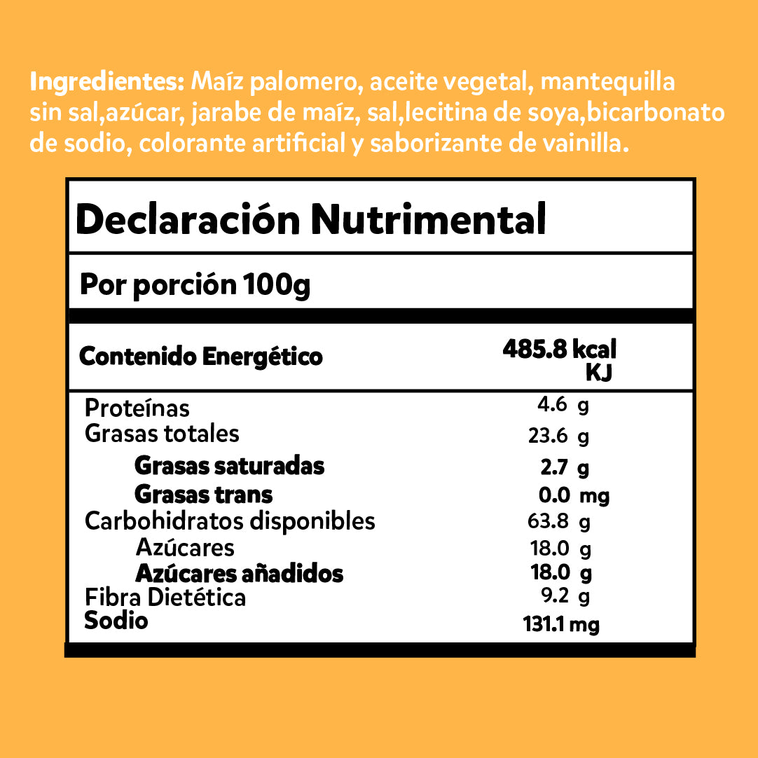 Cilindro Palomitas Dulce Amor (Caramelo)