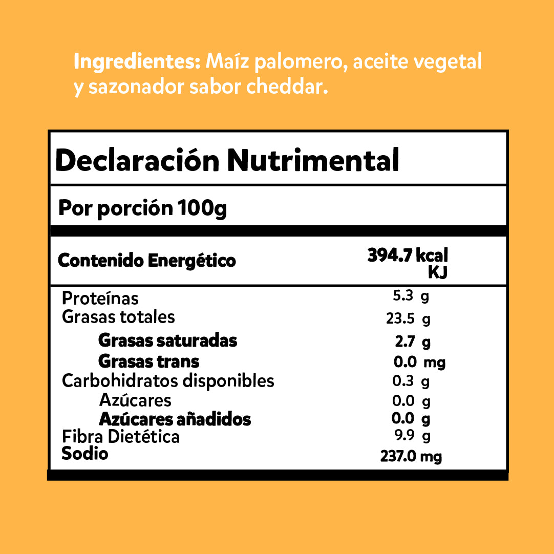 Cilindro Palomitas Lunáticas (Cheddar)