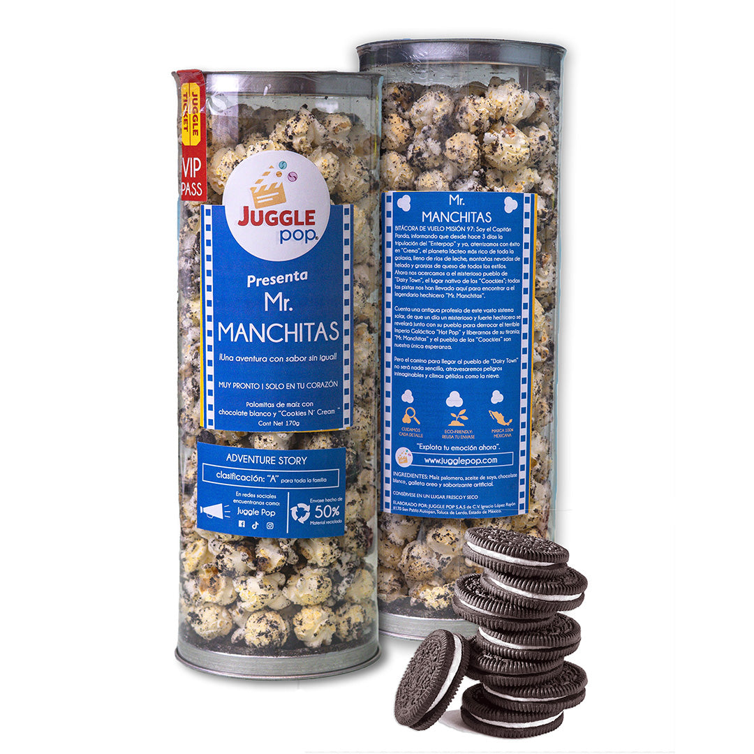 Cilindro Palomitas Mr. Manchitas (Cookies N´ Cream)