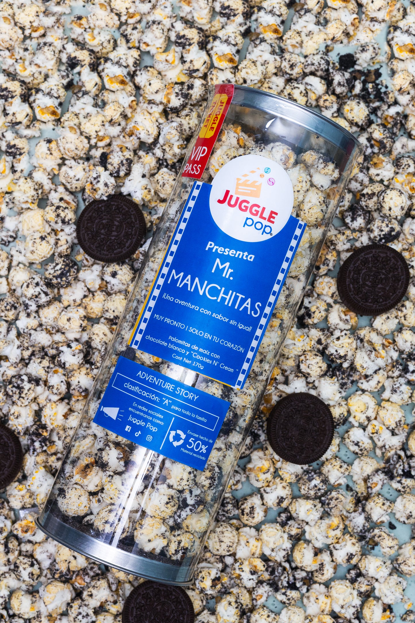 Cilindro Palomitas Mr. Manchitas (Cookies N´ Cream)